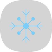 sneeuw vlak kromme icoon vector