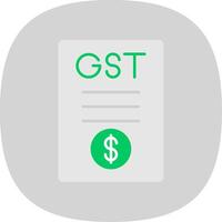 gst vlak kromme icoon vector