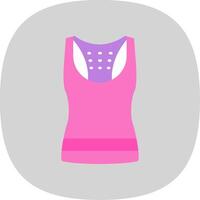 tank top vlak kromme icoon vector