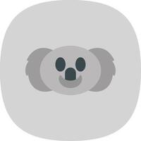 koala vlak kromme icoon vector