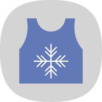 tanktop vlak kromme icoon vector