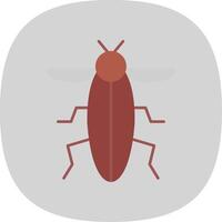 insect vlak kromme icoon vector