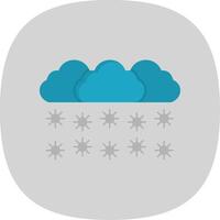 sneeuwen vlak kromme icoon vector