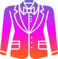 blazer glyph helling icoon vector