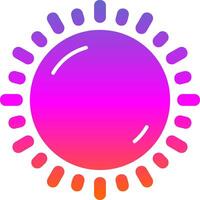 zonnig glyph helling icoon vector