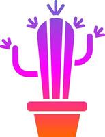 cactus glyph helling icoon vector