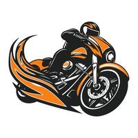 ai gegenereerd gemakkelijk motorfiets welp logo. vector illustratie