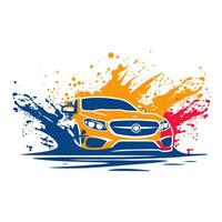 ai gegenereerd auto wassen onderhoud logo. vector illustratie