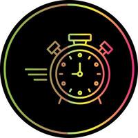 stopwatch lijn helling ten gevolge kleur icoon vector