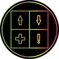 swot analyse lijn rood cirkel icoon vector