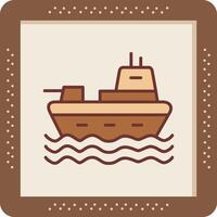 leger schip vector icoon