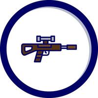 sniper rifle vector icon