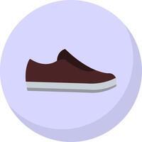 schoenen vlak bubbel icoon vector