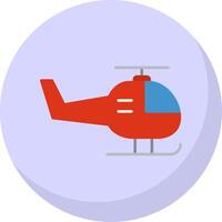 helikopter vlak bubbel icoon vector