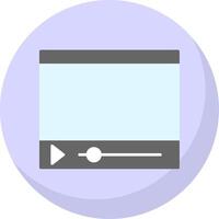 online streaming vlak bubbel icoon vector