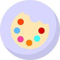 palet vlak bubbel icoon vector