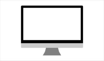 gemakkelijk gaming toezicht houden op computer toezicht houden op model, computer toezicht houden op kader icoon gepresenteerd Aan wit achtergrond. vector