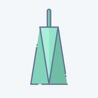 icoon Brits toren. verwant naar Kenia symbool. tekening stijl. gemakkelijk ontwerp bewerkbaar. gemakkelijk illustratie vector