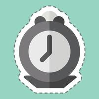 sticker lijn besnoeiing zak- horloge. verwant naar sieraden symbool. gemakkelijk ontwerp bewerkbaar. gemakkelijk illustratie vector