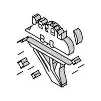 droom groot succes uitdaging isometrische icoon vector illustratie