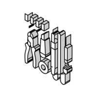 elektronisch gereedschap elektronica isometrische icoon vector illustratie