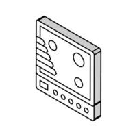 Koken energie doeltreffend isometrische icoon vector illustratie