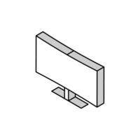 gebogen toezicht houden op isometrische icoon vector illustratie