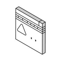 vaststelling programma fouten isometrische icoon vector illustratie