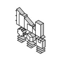 analyseren internet afzet isometrische icoon vector illustratie