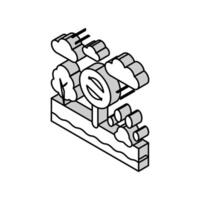 biotoop ecosysteem isometrische icoon vector illustratie