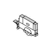 diesel lucht compressor isometrische icoon vector illustratie