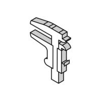 remklauwen gereedschap isometrische icoon vector illustratie