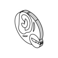 oor chirurgie isometrische icoon vector illustratie