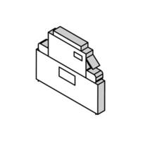 industrieel machine kaas productie isometrische icoon vector illustratie