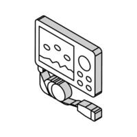 visvangst gewichten isometrische icoon vector illustratie