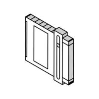 glas fabricage fabriek uitrusting isometrische icoon vector illustratie