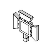 lichtbak fotografie uitrusting isometrische icoon vector illustratie