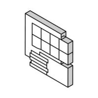 isolatie panelen isometrische icoon vector illustratie