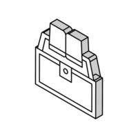 boek onderwijzen kennis isometrische icoon vector illustratie