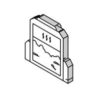 conditioning tarwe industrieel uitrusting isometrische icoon vector illustratie