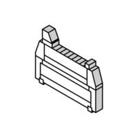 tarwe scheiding industrieel gereedschap isometrische icoon vector illustratie