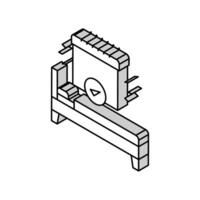 stimulus controle behandeling isometrische icoon vector illustratie