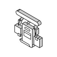 niet bezorgd pakket toestand isometrische icoon vector illustratie