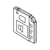 regelboek info isometrische icoon vector illustratie