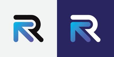 creatief en modern minimalistische r brief logo ontwerp sjabloon voor gebruik ieder soort van bedrijf vector