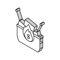 voedsel Bedrijfsmiddel inflatie isometrische icoon vector illustratie