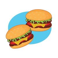 illustratie van hamburger vector