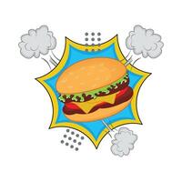 illustratie van hamburger vector