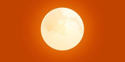 halloween achtergrond met mooi maan Aan oranje achtergrond. vector illustratie