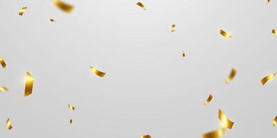 gouden licht confetti achtergrond vector illustratie carnaval en partij achtergrond